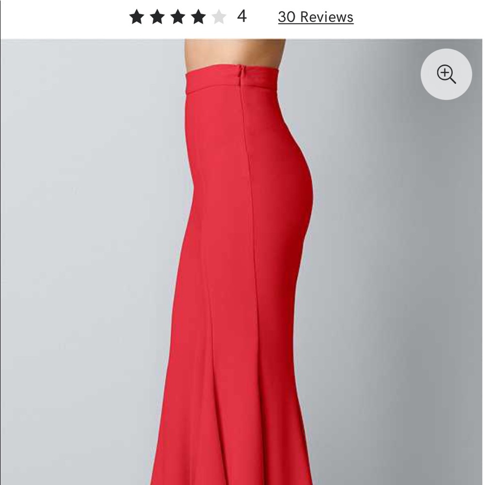 Venus red cropped palazzo ruffle hem pants XS - Picture 5 of 10